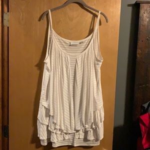 Tier-ruffled cami /top